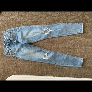 eunina light wash ripped skinny jeans